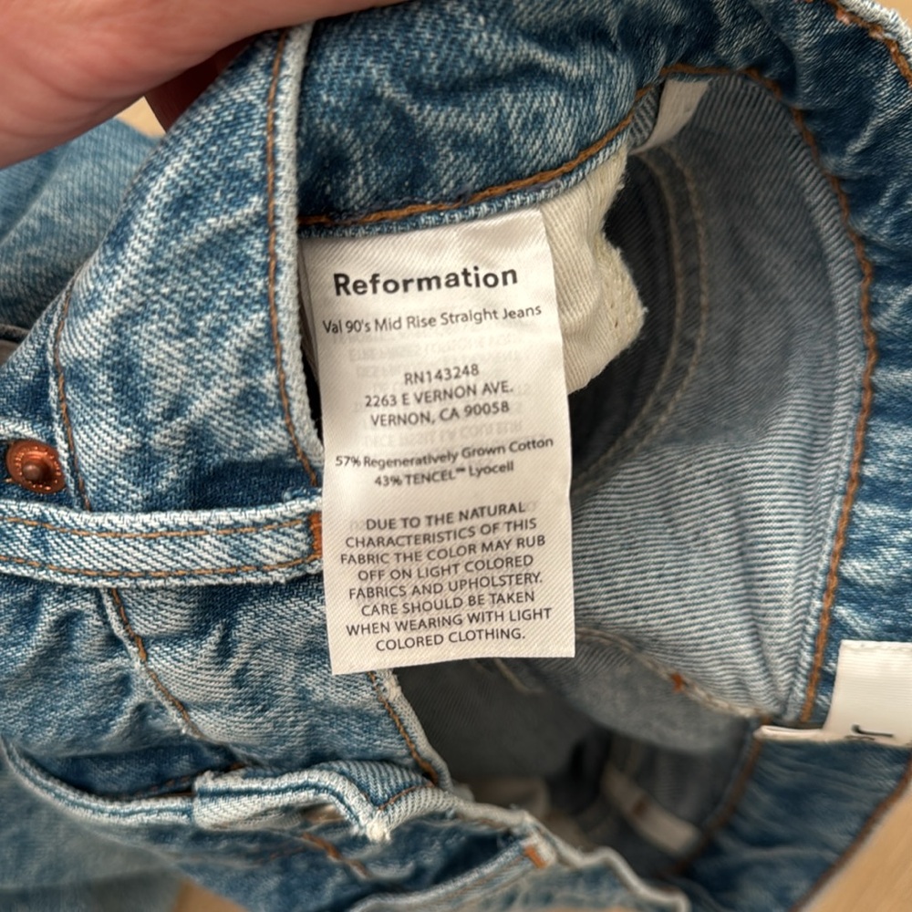 Reformation Val 90s straight jeans - Picture 4 of 7